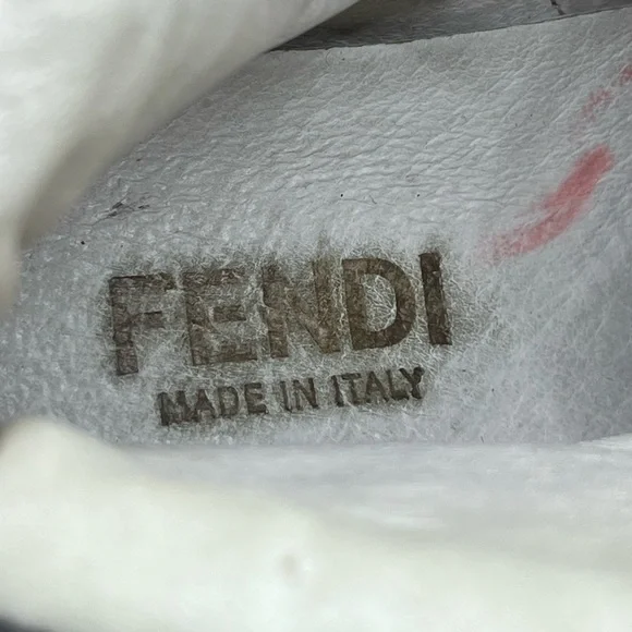 Fendi High-Top Calfskin Sneakers
